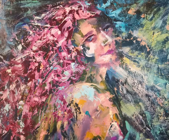 絵画 インテリア 油絵 F4-052313 人物 女性像 artjp_li-078