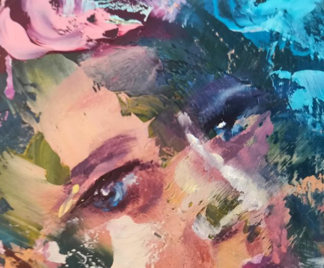 ヌードドリームアート抽象エンジェルガールアートオリジナル油絵