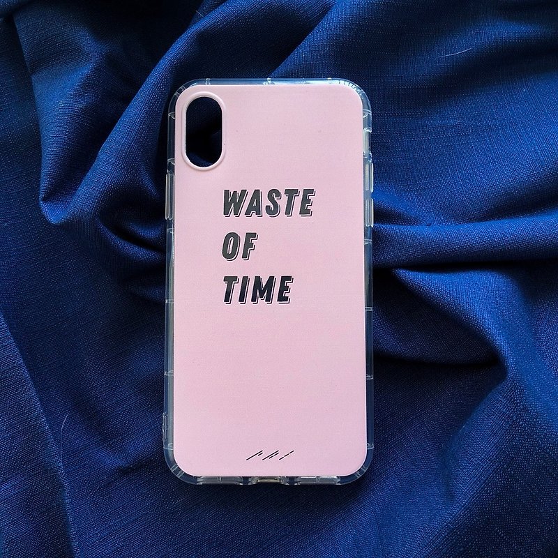 Wasting time IPHONE: HTC: SONY: SAMSUNG: ASUS: OPPO mobile phone case soft shell - Phone Cases - Plastic Pink