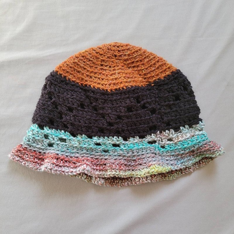 [Hand-woven wool hat | 055 Dusk] - หมวก - ขนแกะ หลากหลายสี