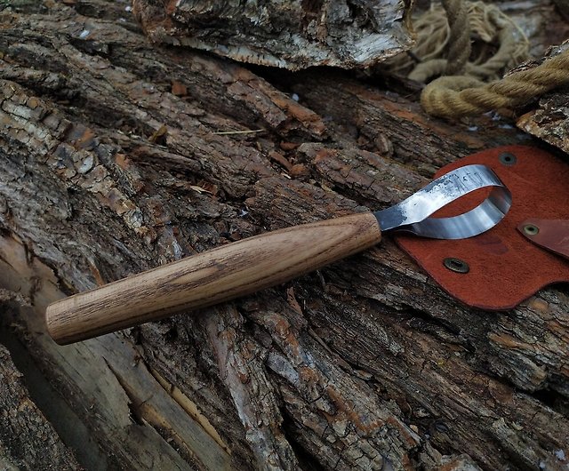 Forged spoon scorp. Spoon Carving Hook Knife. Wood Carving Tools