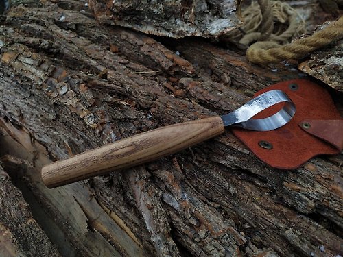 ForgedSteelTools Forged spoon scorp. Spoon Carving Hook Knife. Wood Carving Tools. Spoon Carver.