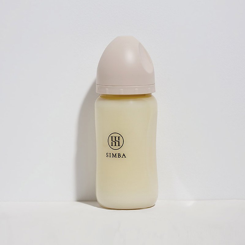 【Simba Little Lion King Simba】Yunmi Platinum PPSU Wide Mouth Anti-Colic Feeding Bottle 270ml-Suitable for Newborns - ขวดนม/จุกนม - วัสดุอื่นๆ สีกากี