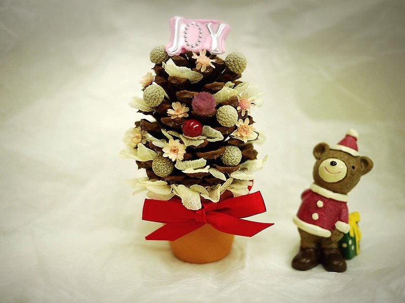 ♥ Flower Everyday ♥ Merry Christmas Pine Cone Christmas Tree Specials / Christmas Gift Exchange Gift - ของวางตกแต่ง - พืช/ดอกไม้ สีนำ้ตาล