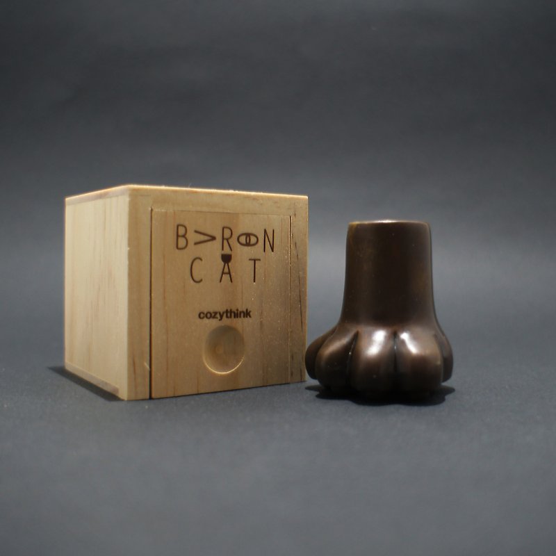 Baron Cat﹝Pen Stand & Sealing Wax Chapter﹞/【歲染古】/ Deep Hand-dyed - Stamps & Stamp Pads - Other Metals Gold
