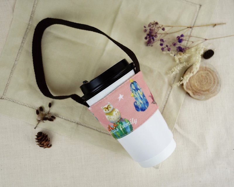 Double Drink Bag - Daydream Cactus - Beverage Holders & Bags - Polyester Multicolor