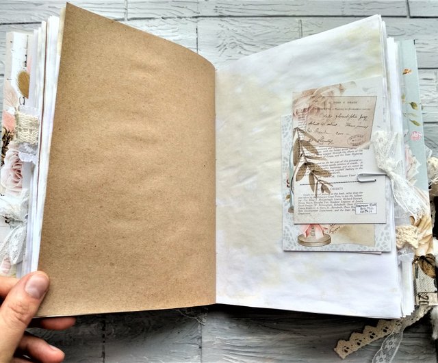 手作りジャンクジャーナル販売 バラジャンクブック 手作り