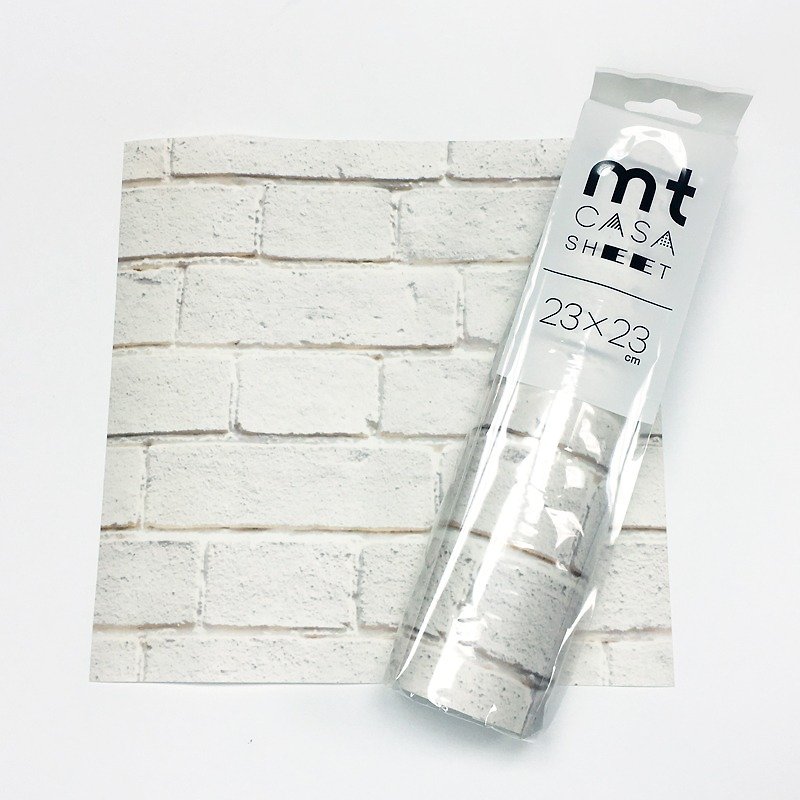 鴨居MT CASAシート装飾的な壁のステッカー（S）[カルチャーストーン（MT03WS2306）白色煉瓦 - ウォールデコ・壁紙 - 紙 ホワイト