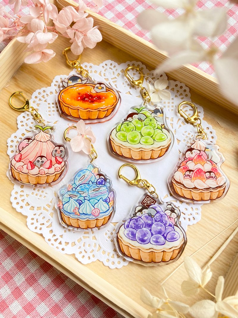 Fruit Sweet Tower I Pendant I - พวงกุญแจ - พลาสติก สีน้ำเงิน