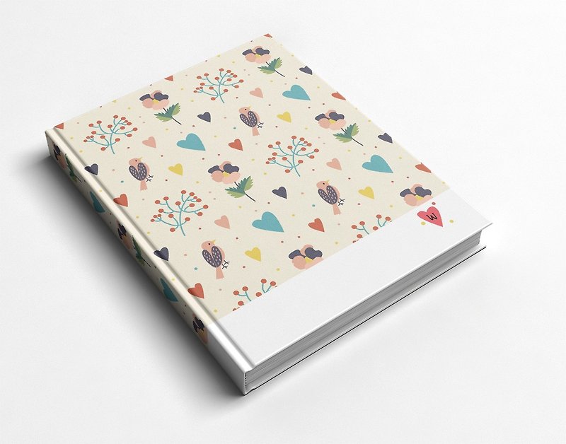 Rococo Strawberry WELKIN Handmade_Handmade Books / Notebooks / Handbooks / Diaries-Spring Love Birds - ノート・手帳 - 紙 