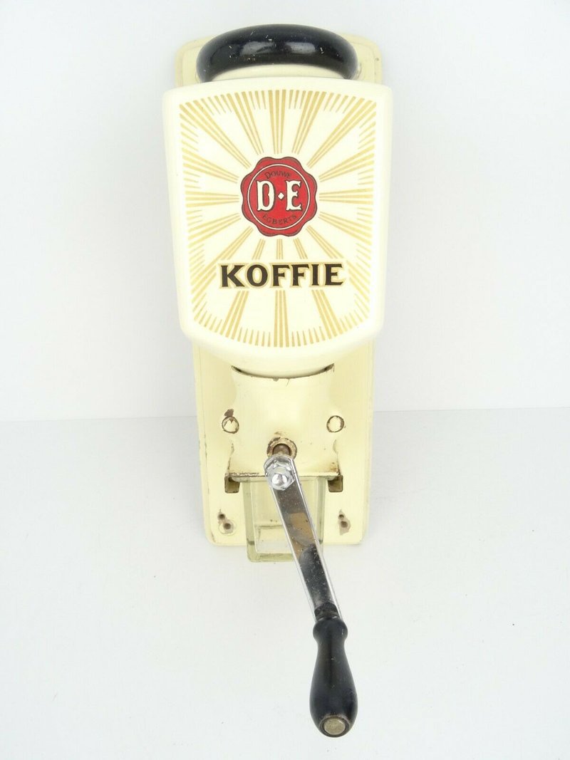 Vintage Zassenhaus Douwe Egberts Dutch Wall Coffee Mill Grinder (Pede