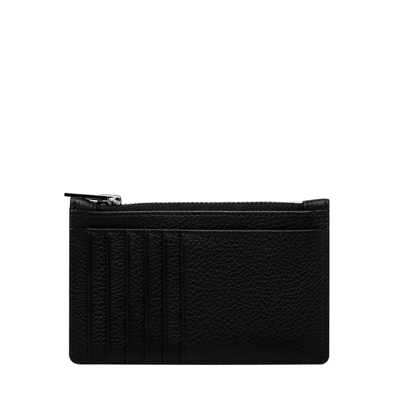 STATUS ANXIETY -  avoiding things Cowhide Leather Card Holder - black - Card Holders & Cases - Genuine Leather Black