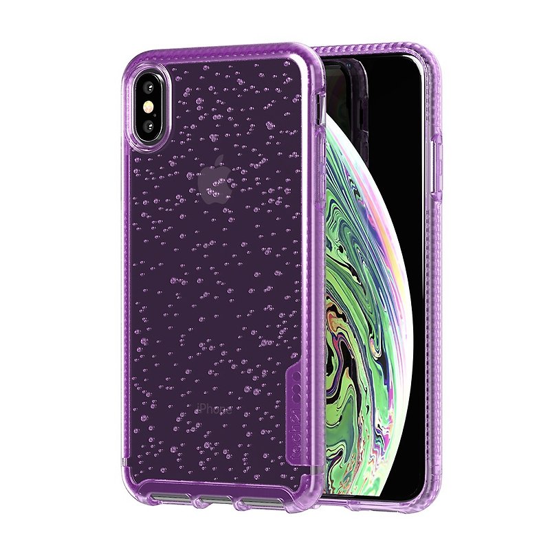 Tech 21 Anti-collision Hard Bubble Protective Case-iPhone Xs-Purple (5056234707418) - Phone Cases - Silicone Purple