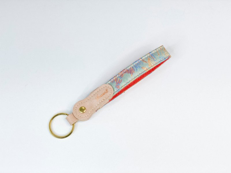 key ring經典鑰匙圈-飛羽-上海旗袍布-溫柔好氣色 - 鎖匙扣/鎖匙包 - 棉．麻 多色