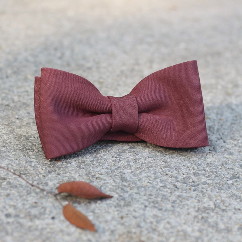 Dry Rose Purple Bow Tie - Romantic and calm roses embellish the cold winter days - Bow Ties & Ascots - Other Man-Made Fibers Purple