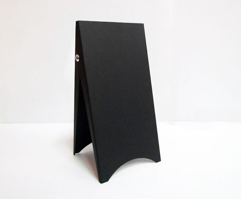 ＊Black design ＊Pocket triangle stand, double-sided desktop DM rack, suitable for coffee shop, restaurant table DM, announcements, menus, etc. - ของวางตกแต่ง - โลหะ สีดำ