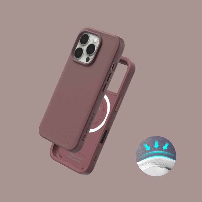 SolidX(MagSafe兼容)強化吸震緩衝防摔手機殼/深紫紅 for iPhone - 手機殼/手機套 - 塑膠 