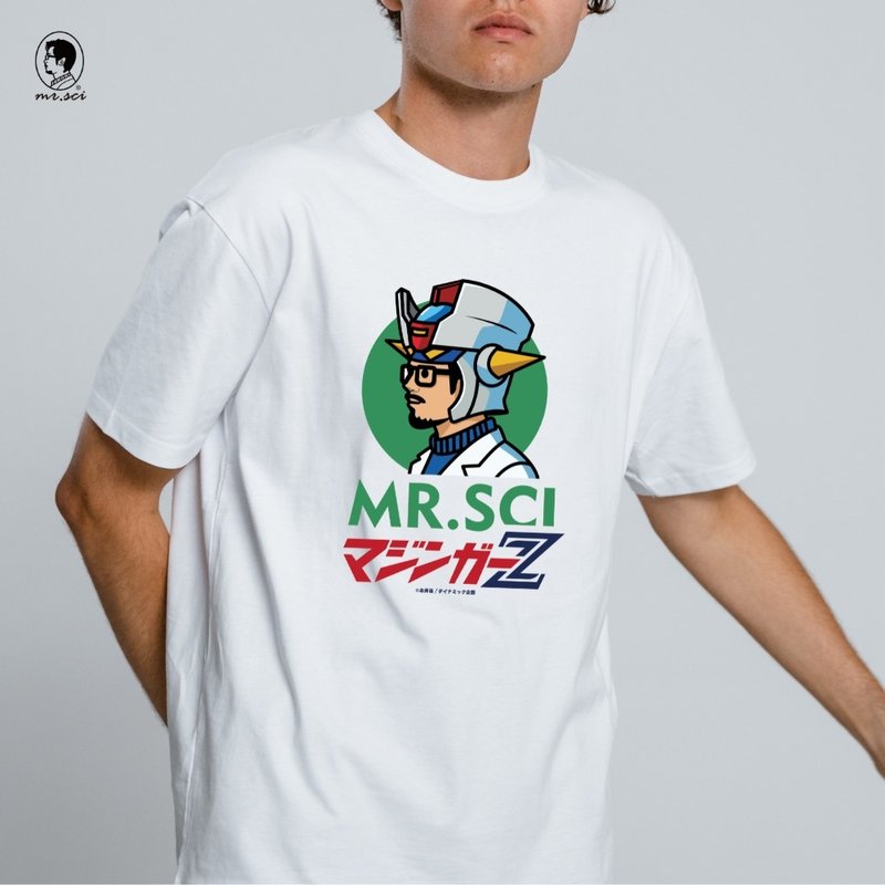 【預購】日本Mazinger Z無敵鐵金剛 × 人人都是英雄 聯名T恤 - 男 T 恤 - 棉．麻 