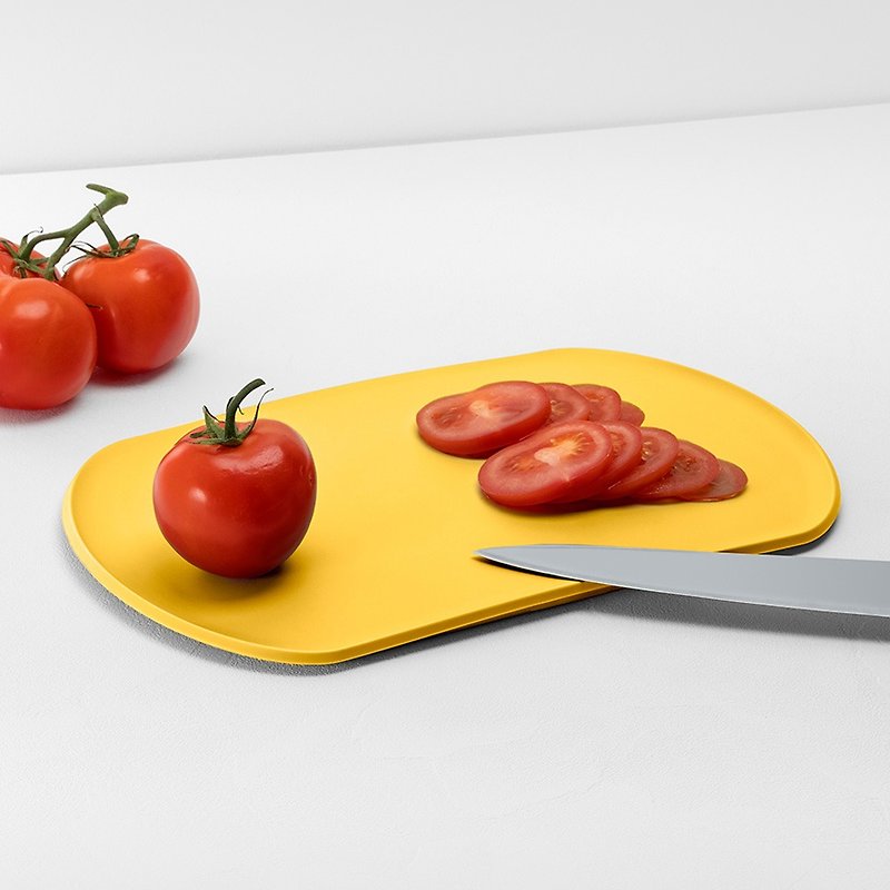Italian Blim Plus SKATEBOARD anti-slip antibacterial cutting board - multiple colors available - Serving Trays & Cutting Boards - Plastic Yellow