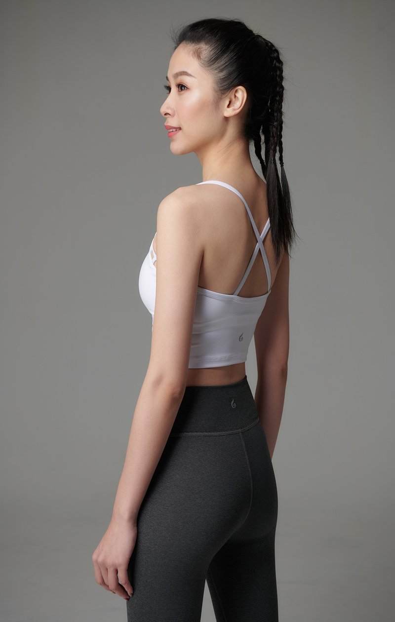 春夏穿搭【Yoga Flow】Barbie Bra-White  快速出貨 - 瑜珈服/瑜珈褲 - 聚酯纖維 