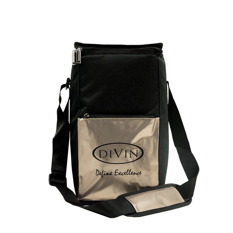 DIVIN 4 BOTTLE WINE COOLER BAG – CHAMPAGNE GOLD & BLACK - อื่นๆ - เส้นใยสังเคราะห์ สีทอง