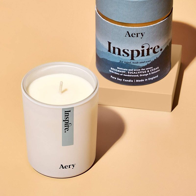 Inspire Scented Candle-Mindful Collection - Candles & Candle Holders - Wax White