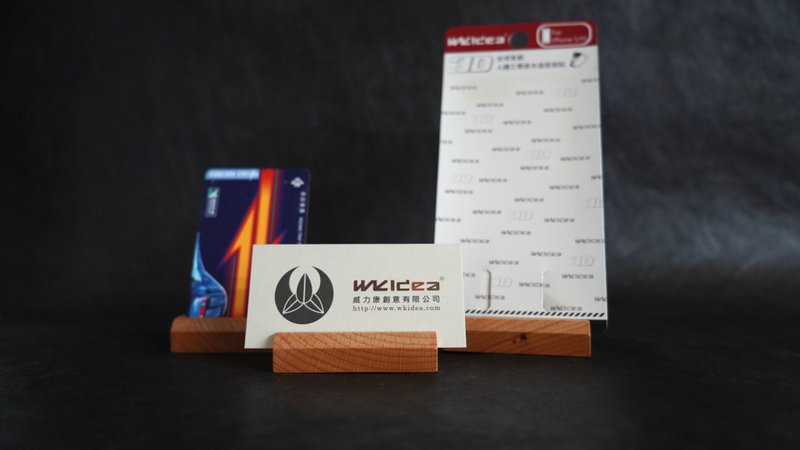 Price tag stand, can place single business card or price tag - Card Stands - Wood 