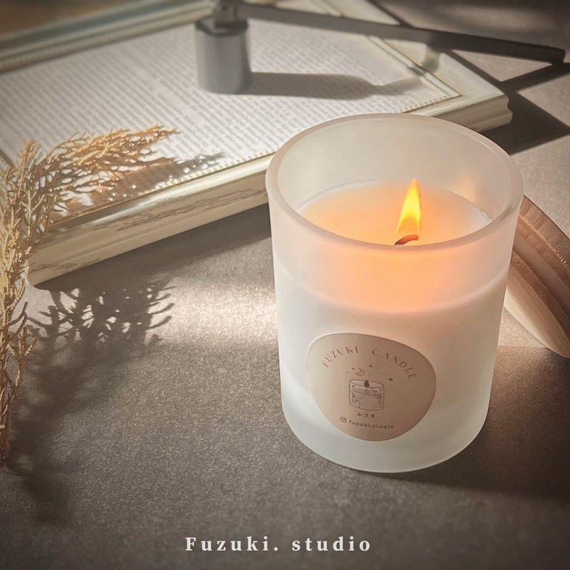 Classic wooden lid container candle natural soy candle melt Wax lamp suitable for - เทียน/เชิงเทียน - ขี้ผึ้ง 