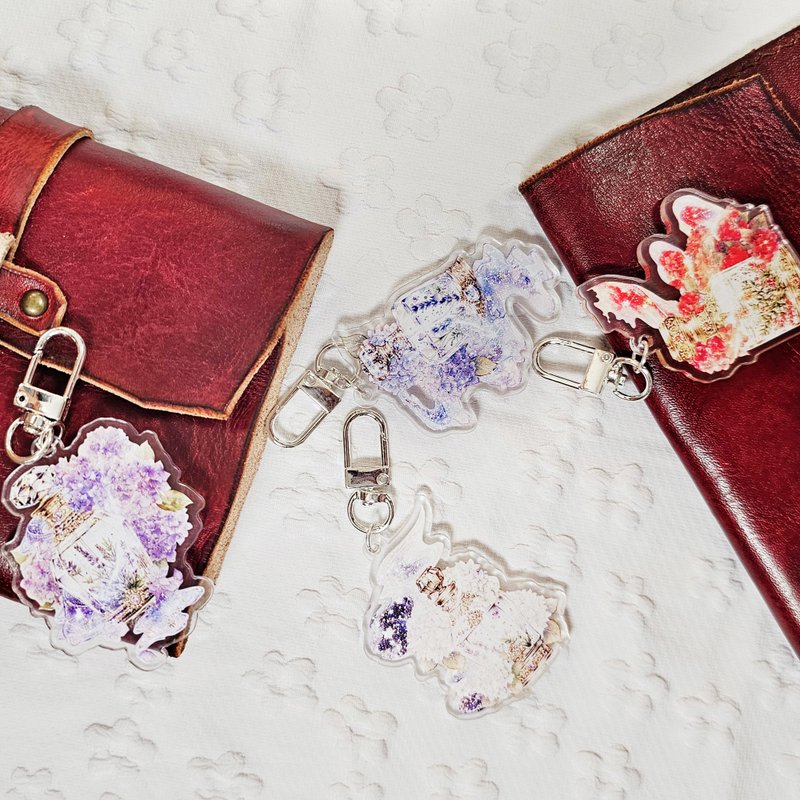 Acrylic Keychain, Witch perfume - 鑰匙圈/鑰匙包 - 其他材質 紫色