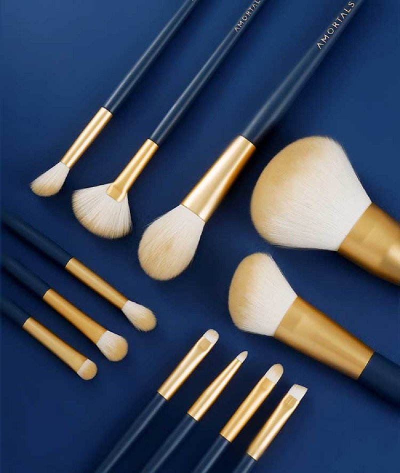 [Taiwan general agent] AMORTALS Ermu grape professional makeup brush set of 12 - Makeup Brushes - Other Materials 