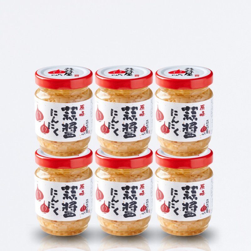 【蒜蒜屋-快速到貨】原味蒜醬6入免運優惠分享組 濃郁蒜香 雲林蒜 - 醬料/調味料 - 玻璃 白色