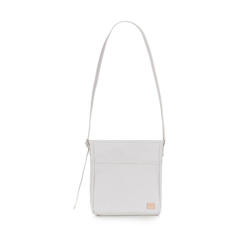 RAWROW-Co-branded Series-KBP Co-branded-UNIVERSE-Mini Crossbody Bag-Beige-RCR941OW - กระเป๋าแมสเซนเจอร์ - ผ้าฝ้าย/ผ้าลินิน ขาว