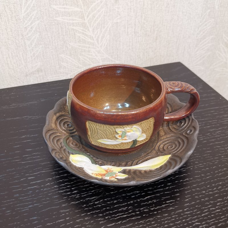 手工製作-花杯系列-荷花 - 咖啡杯/馬克杯 - 陶 
