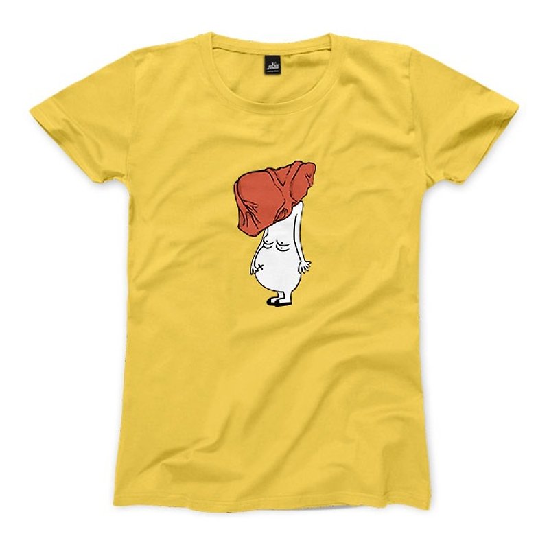 臓器脂肪の人々 - 黄色 - レディースTシャツ - Tシャツ - コットン・麻 イエロー
