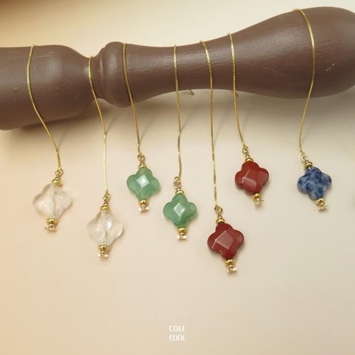 ART COLE 【母親節禮物】COLE COOL 簡約幸運草耳線耳環耳夾