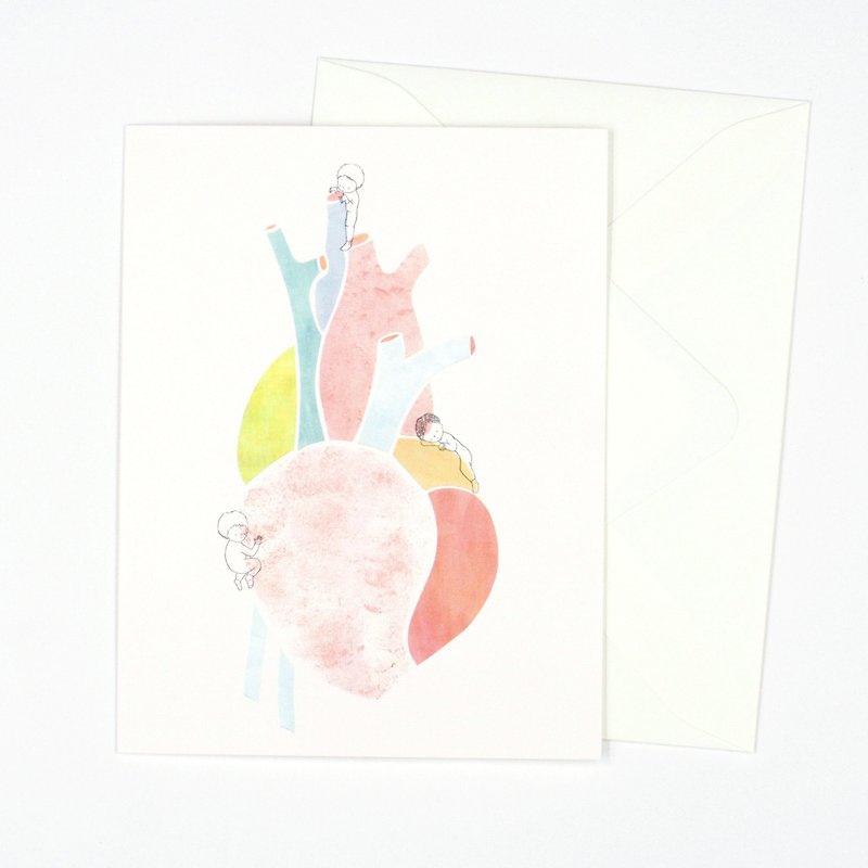 Heart - Card for any occasions - Cards & Postcards - Paper White
