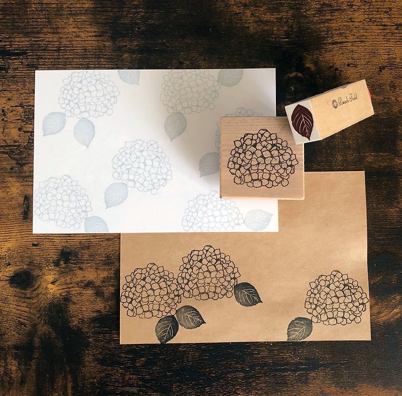Hydrangea stamp set - Stamps & Stamp Pads - Other Materials 