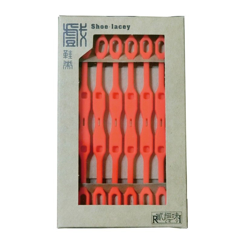 《創意鞋子飾品》戲鞋帶-南瓜橘【矽膠材質】 - 其他 - 矽膠 橘色