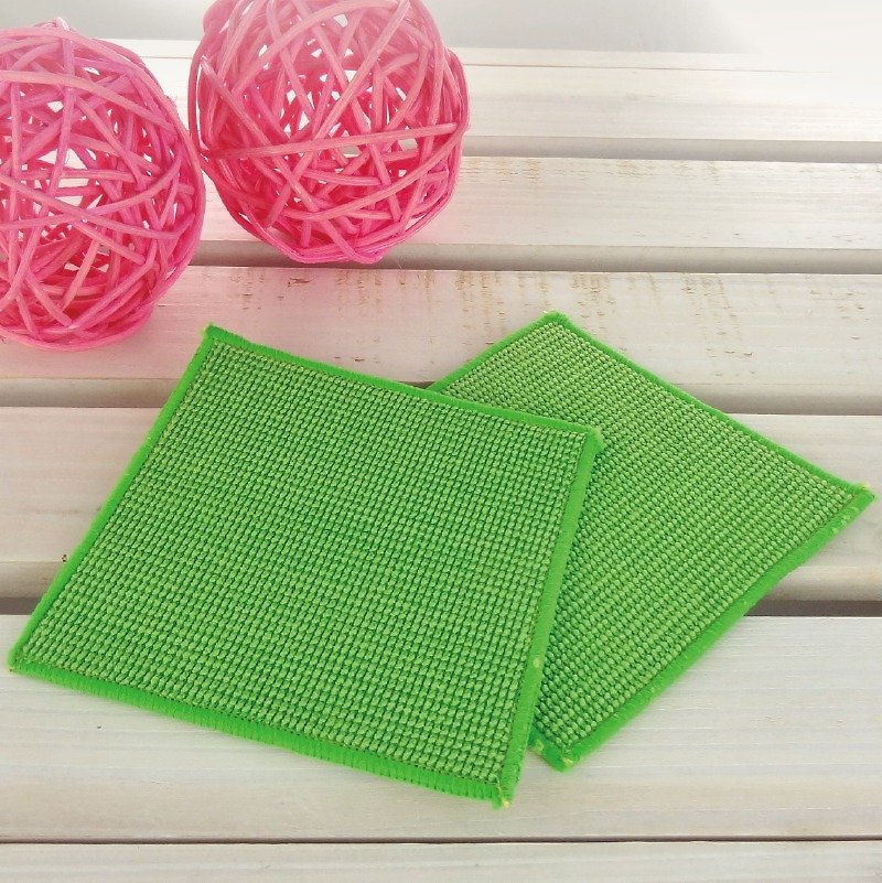 Square coaster [Boute bottle recycling environmentally friendly fabric] - Coasters - Paper Green