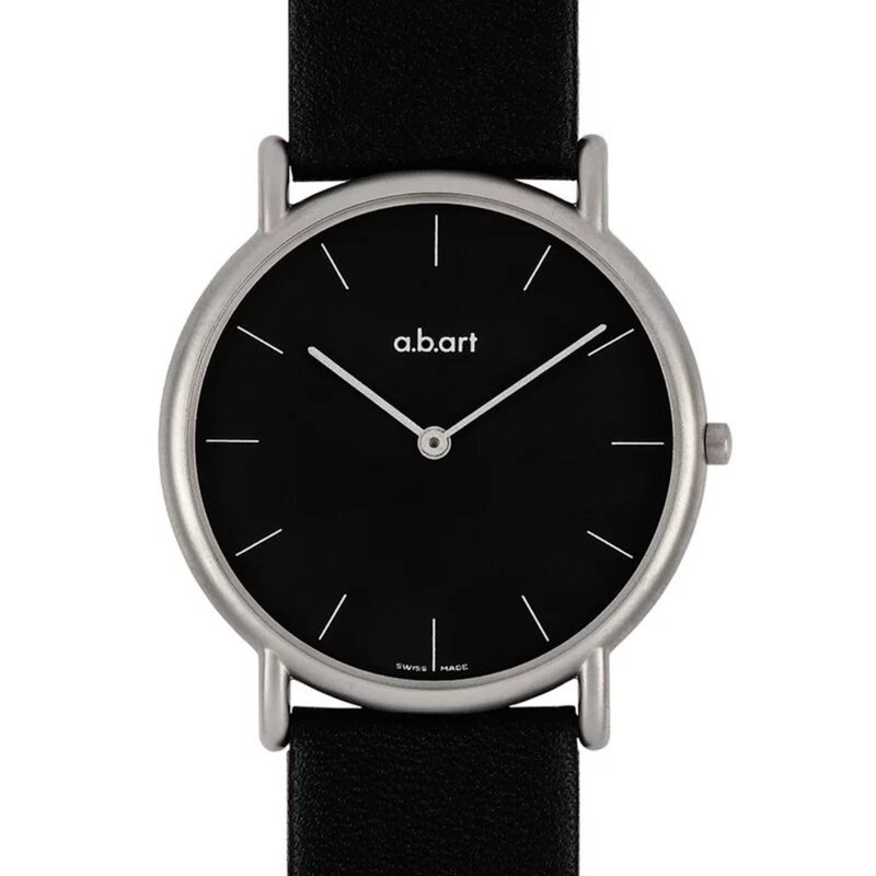 a.b.art 超薄簡約瑞士錶-經典黑 KL103 - 男錶/中性錶 - 不鏽鋼 黑色