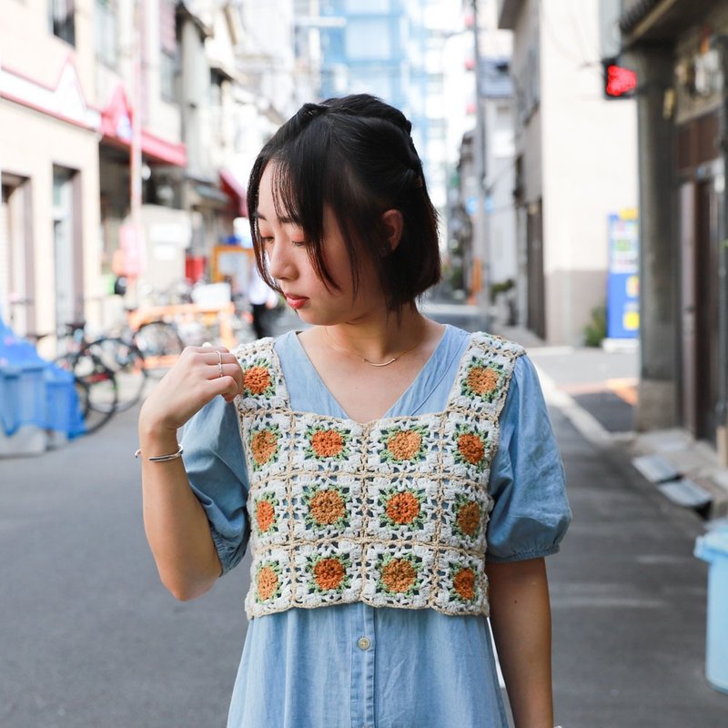 [Video tutorial + material package] Grandma plaid outer vest #ZKV082 - เย็บปัก/ถักทอ/ใยขนแกะ - ผ้าฝ้าย/ผ้าลินิน หลากหลายสี