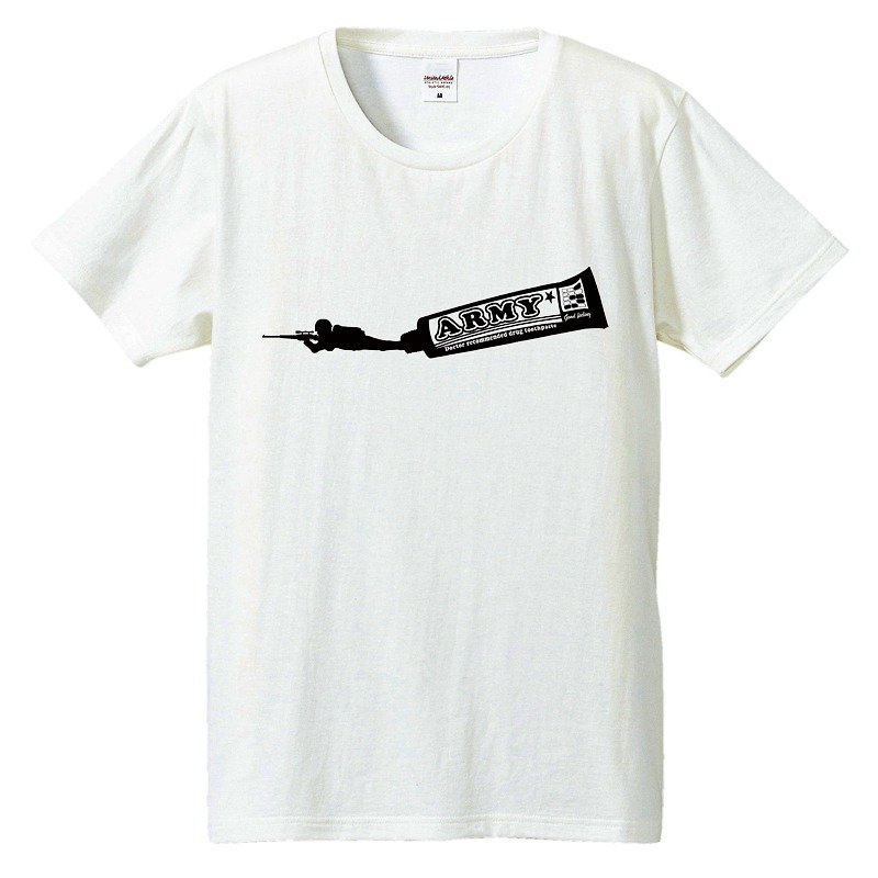 Tシャツ / ARMY - Tシャツ メンズ - コットン・麻 ホワイト