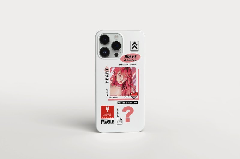 Red Heart VA +Heart Collection+ Phone case - เคส/ซองมือถือ - พลาสติก สีแดง