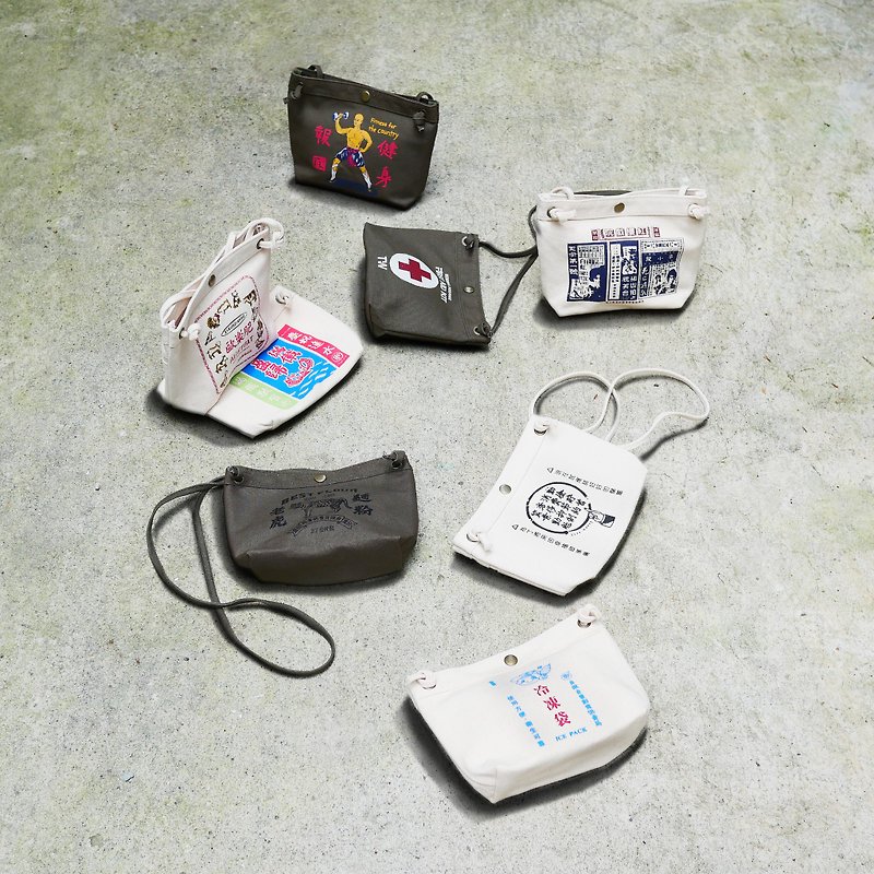 Zi Zuo Zi Shou  Handy Sling Bag Series-Free shipping for 2 items - กระเป๋าแมสเซนเจอร์ - ผ้าฝ้าย/ผ้าลินิน ขาว