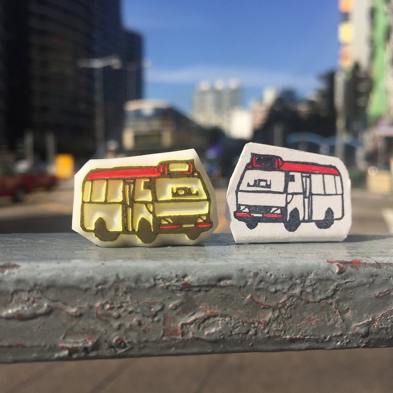 Hong Kong Van Rubber Stamp - Stamps & Stamp Pads - Rubber 