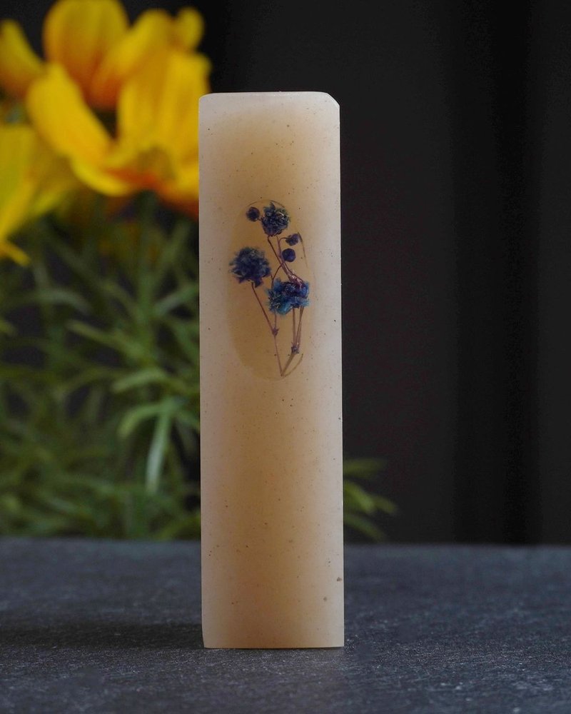 客製化手工印章-|藍色滿天星樹酯印章 1.6x1.6 CM|篆刻印章 - 印章/印台 - 石頭 