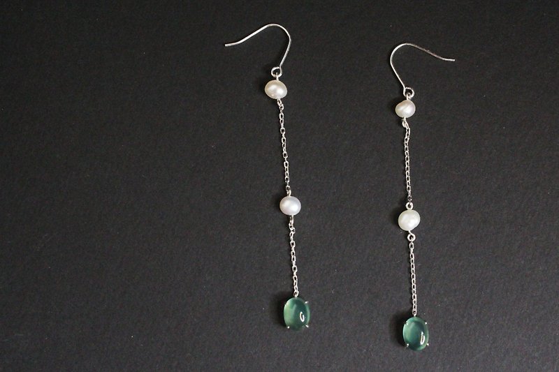 Lakeside Goddess Silver Earrings - Earrings & Clip-ons - Semi-Precious Stones Silver