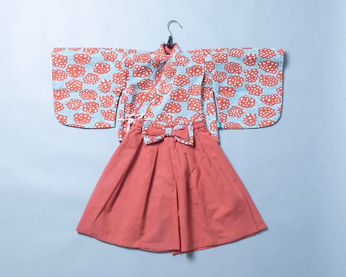 MarMarBarBar手作童衣 淺草振袖和服-訂製 幾何29vs棉麻29 嬰幼兒 寶寶 兒童 日本 和服