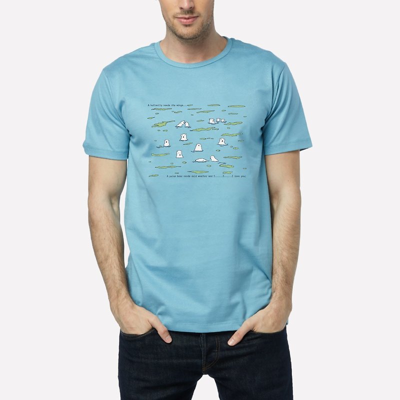 T-shirt Unisex Adult - Polar Climate | 4 Colours - 男 T 恤 - 棉．麻 多色