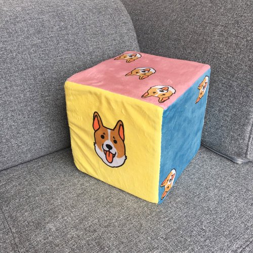 FunPrint 客製禮物 【客製】插畫骰子抱枕 寵物/貓咪/狗狗/插畫